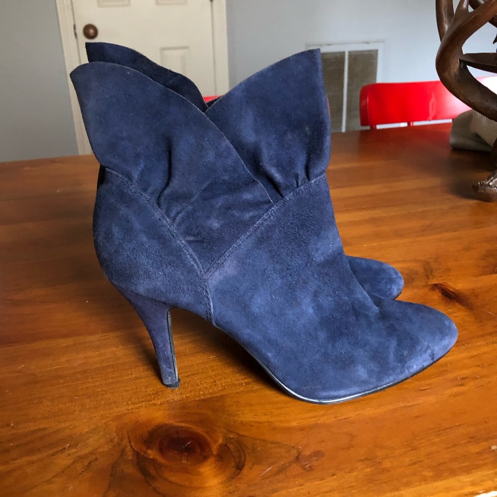 Nine West Navy Blue Booties, Size 7